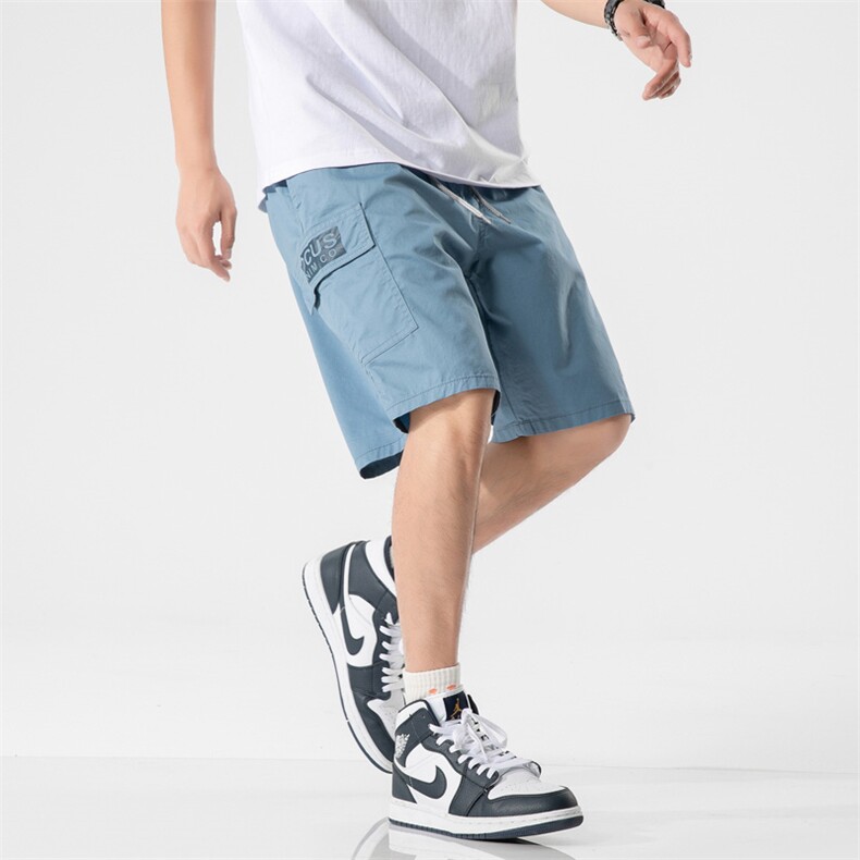2021夏季新款潮牌宽松男潮休闲运动短裤男五分裤A438-Z915-P35，男装休闲裤，电商A438