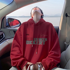 抖音得物供货可提供视频秋冬重磅美式宽松连帽卫衣DL2083，男装卫衣，电商A486