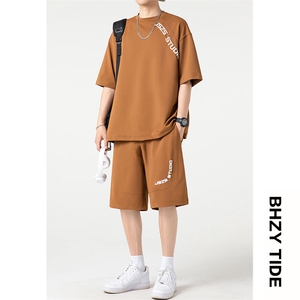 抖音品质2023夏季港风日系宽松大码休闲运动套装XZ80030-P70图片