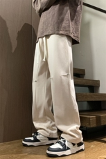 港风秋冬长裤美式高街卫裤宽松休闲针织拖地卫裤K23308-P40控58，男装休闲裤，星座717