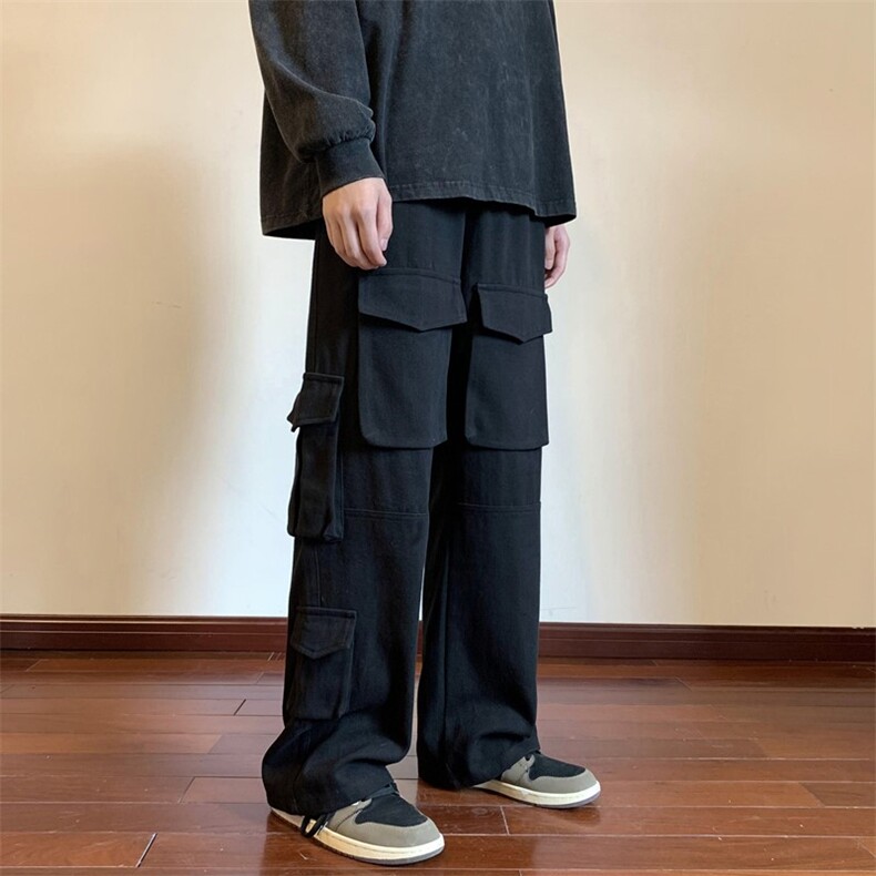 秋季新款美式高街立体袋工装裤地板景 XZ604-KG41-P65控78图片
