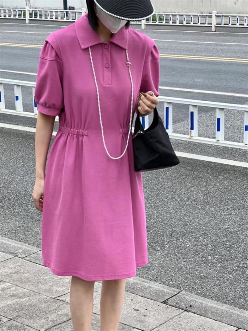 2022夏季Polo连衣裙，女装连衣裙，雷洛奇丽