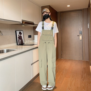 217-2-K2499-P85情侣装工装裤春夏季连体衣背带裤男女休闲裤~现货图片