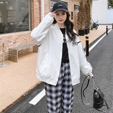 2022年主推现货新款原宿风棒球服女款号808-P125K178，女装短外套，浙宝305