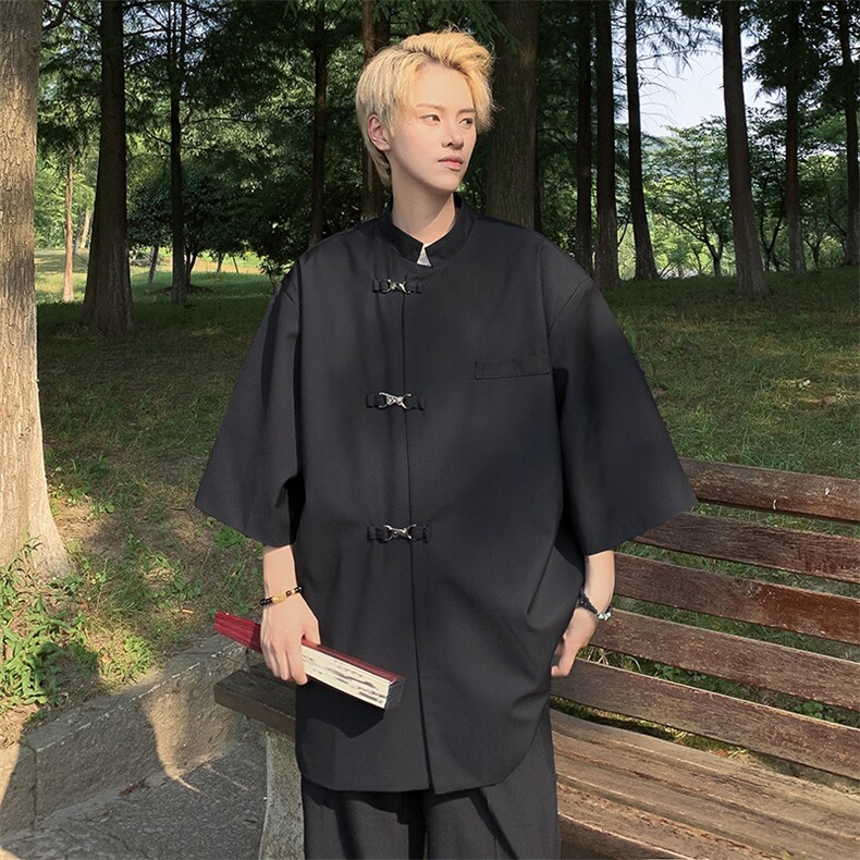新中式西装男韩版潮流个性帅气2023夏季新款ins宽松外套W4906-P43,男装西服,星座412-2