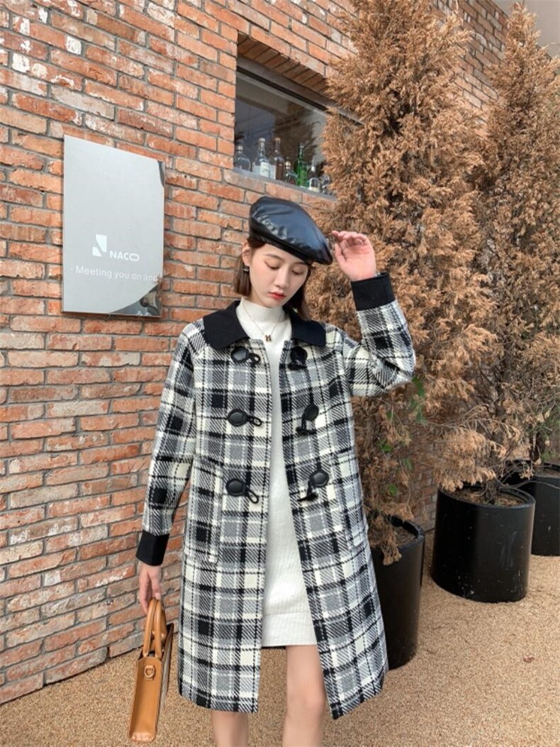 呢料大衣，女装毛呢外套，依雪香诺