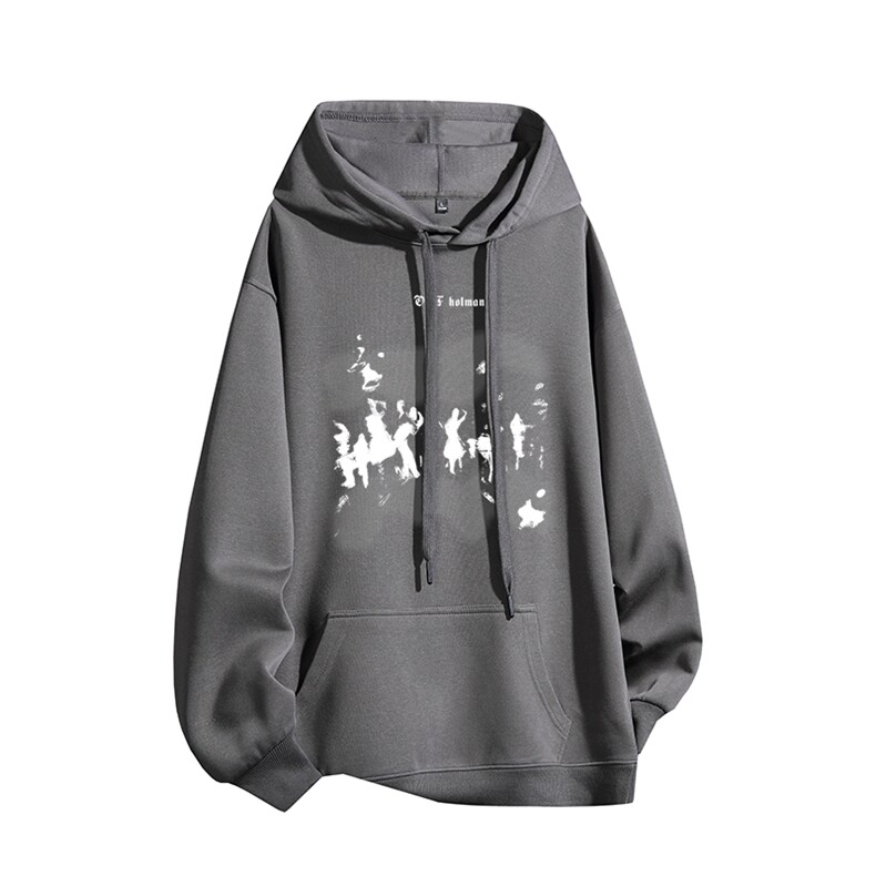 得物供货、复合重磅420克现货连帽卫衣宽松HD019-1-HML316-特P45,男装卫衣,电商019-1