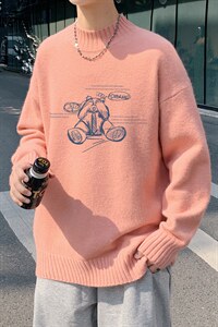 ！2023秋冬男士半高领毛衣百搭长袖保暖针织衫毛线M612P45图片