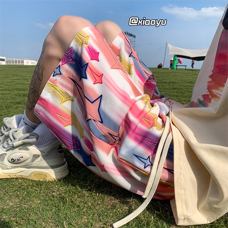 XZ616夏季新款坠星冰丝裤休闲沙滩裤TY875P25控39,男装休闲裤,星座512A（原616）