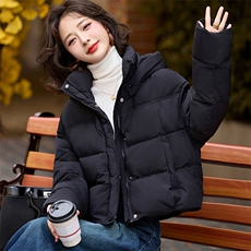 冬装新款时尚韩风加厚短款连帽羽绒服新标90白鸭绒，女装羽绒服，姿衣坊