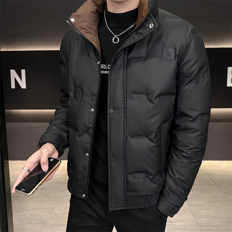 冬季新款标50绒白鸭绒男士立领休闲商务羽绒外套男S99815,女装短外套,星座310B-3