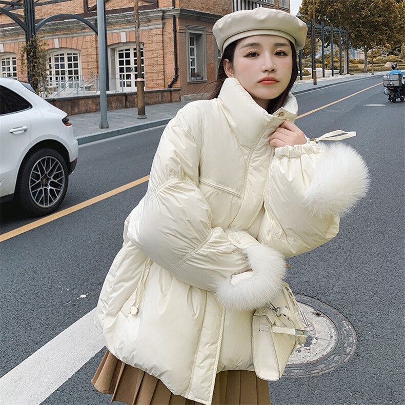 韩版纯欲风简约村色小设计棉衣 287-F2256-P170-K268图片