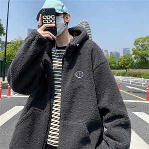 羊羔毛棉服男袄冬潮牌情侣2021外套WY031-P55图片