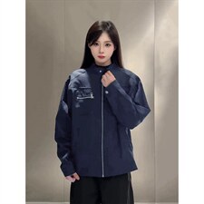 26春装高品质老钱风立领夹克外套男女美式潮牌拉链工装风宽松上衣，男装夹克，电商A486