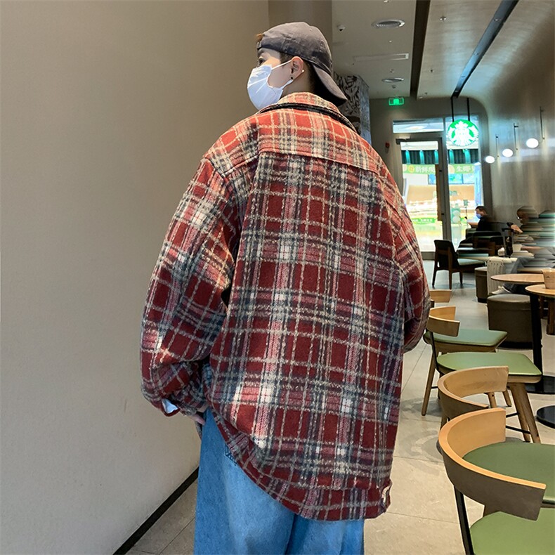 Wt47-P55美式复古宽松型小香风毛呢外套,男装夹克,星座1501-1