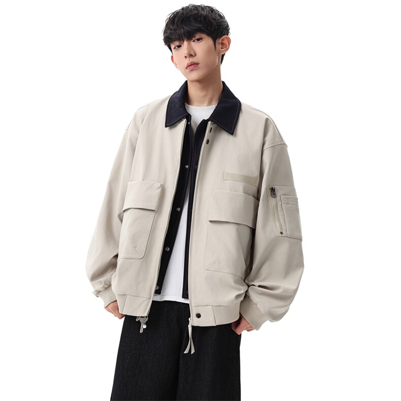 休闲夹克2026春新款潮牌男装宽松百搭工装外套JK02632-P85,男装夹克,星座308B-2