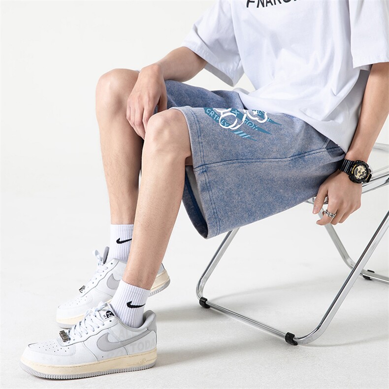 抖音直播品质现货港风宽松五分裤男短裤XD22945-P45,男装休闲裤,电商A042