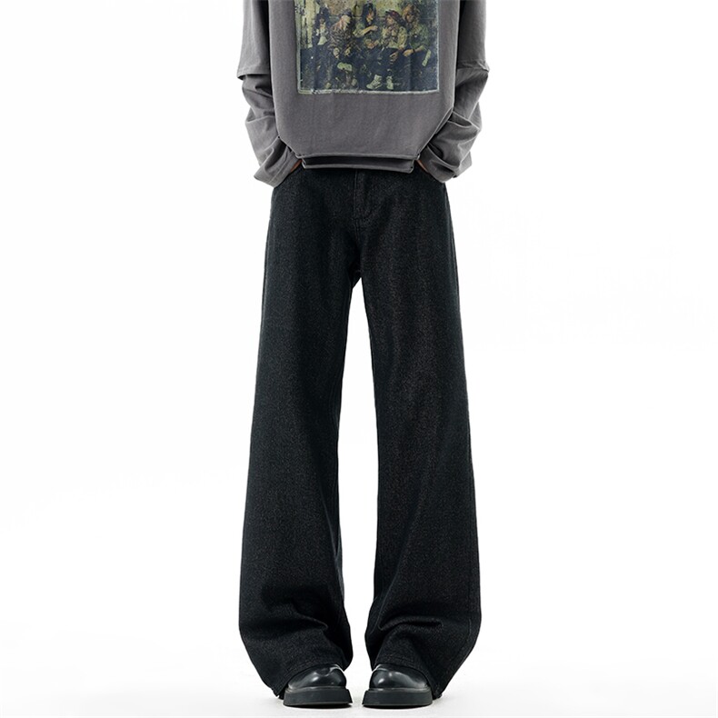 【现货】XZ1218BKN018特价P49原牛复古水洗赤耳微喇百搭牛仔裤，男装牛仔裤，星座1218（原611-3）