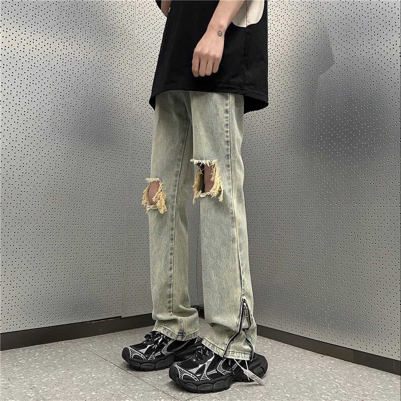 美式高街休闲牛仔裤个性小众休闲裤A061-JM1736-P65-控88,男装牛仔裤,电商A061-1