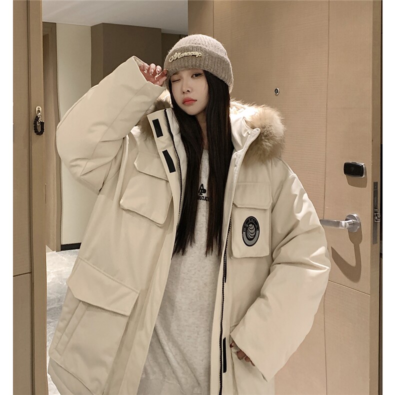 90绒新标大毛领男女情侣派克服工装羽绒服Y8308/P450控价588,男装羽绒服,星座202