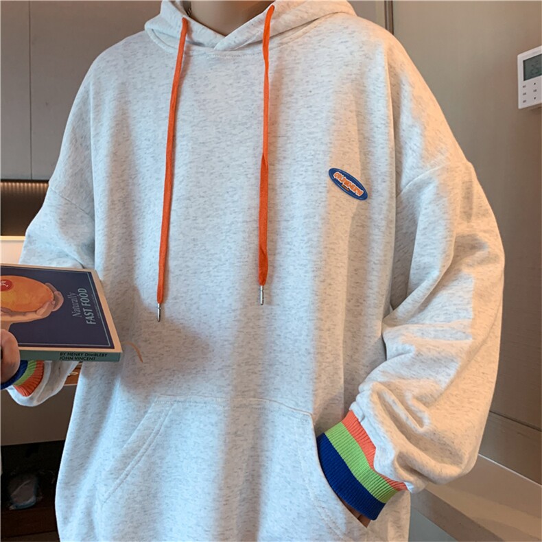 连帽卫衣男春秋高街ins潮牌情侣套头上衣服宽松休闲外套WY753-P35,男装卫衣,星座1008
