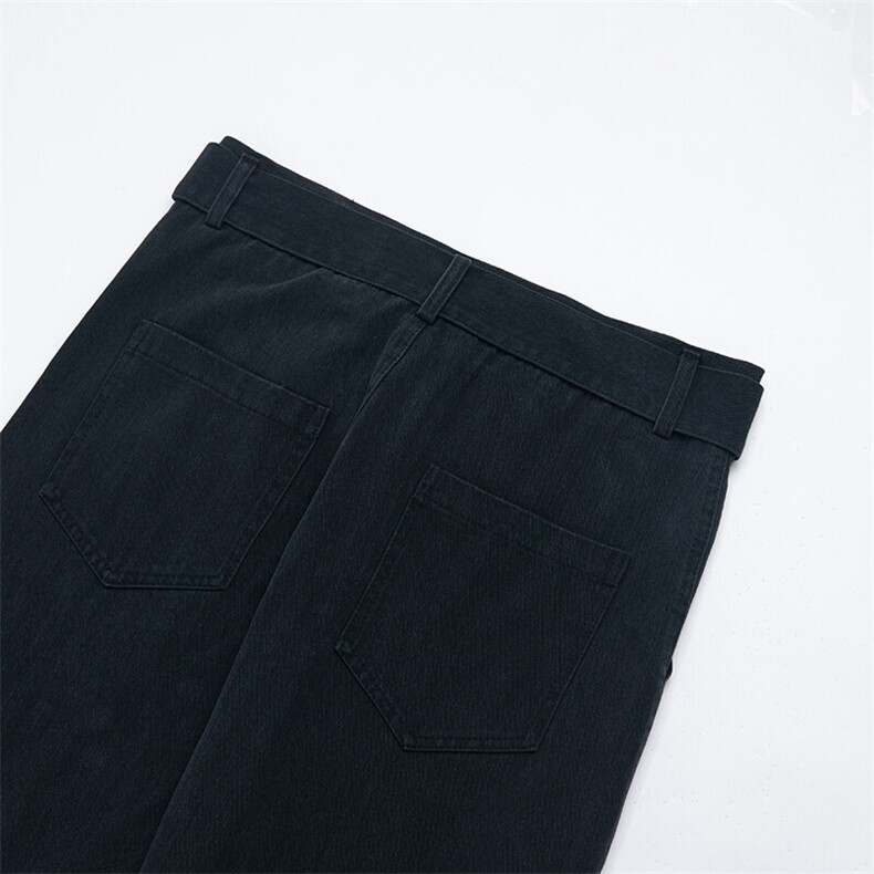 白底阿苏特染重工水洗休闲裤长裤微喇裤子A014-DY25202-P70控98,男装休闲裤,电商A014