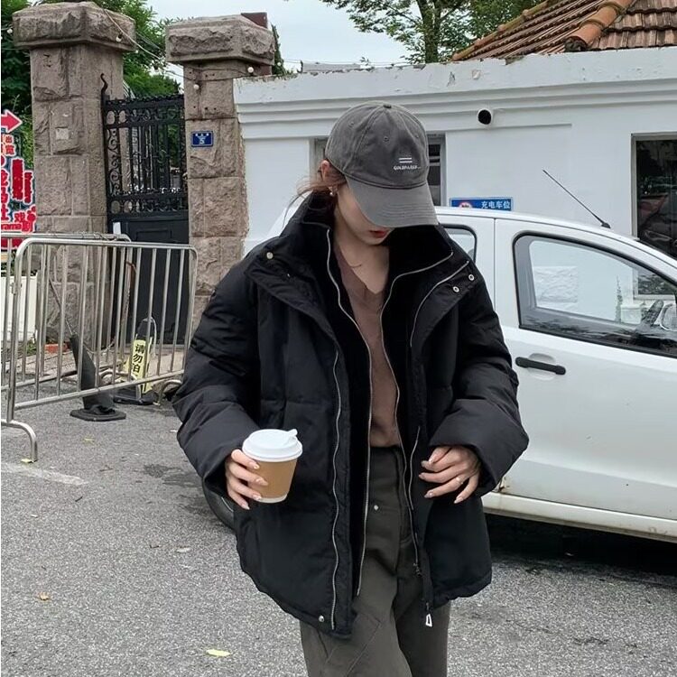 冬季假两件立领棉服男女帅气百搭加厚保暖面包服棉袄外套MF223,男装棉衣,星座601-2
