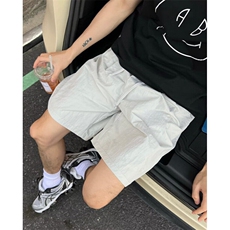 基础速干四分裤男夏季宽松休闲透气凉感纯色不过膝短裤K130，男装牛仔裤，星座1116A（原606A-3）