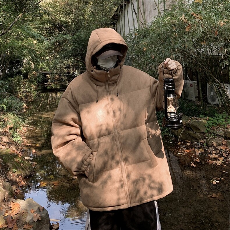 电商DSA028-KBMYD冬季新款麂皮绒立领棉衣男,男装棉衣,电商A028