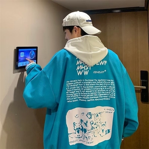 华夫格棒球服外套男春秋bf宽松炸街上衣高街休闲夹克  W5261-P53图片