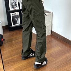 自拍图有大货黑色速干工装裤男夏季2025新款宽松休闲裤K41-P40，男装工装外套，电商A178