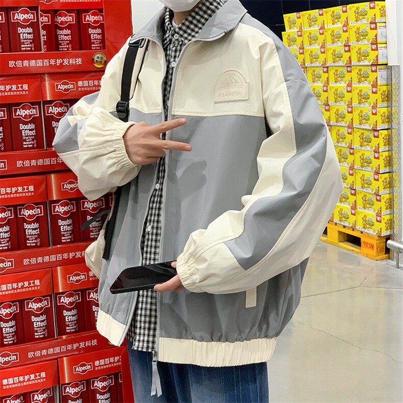 秋款棒球服夹克外套男潮牌潮流字母刺绣情侣学生22123-P65控108,男装夹克,星座717