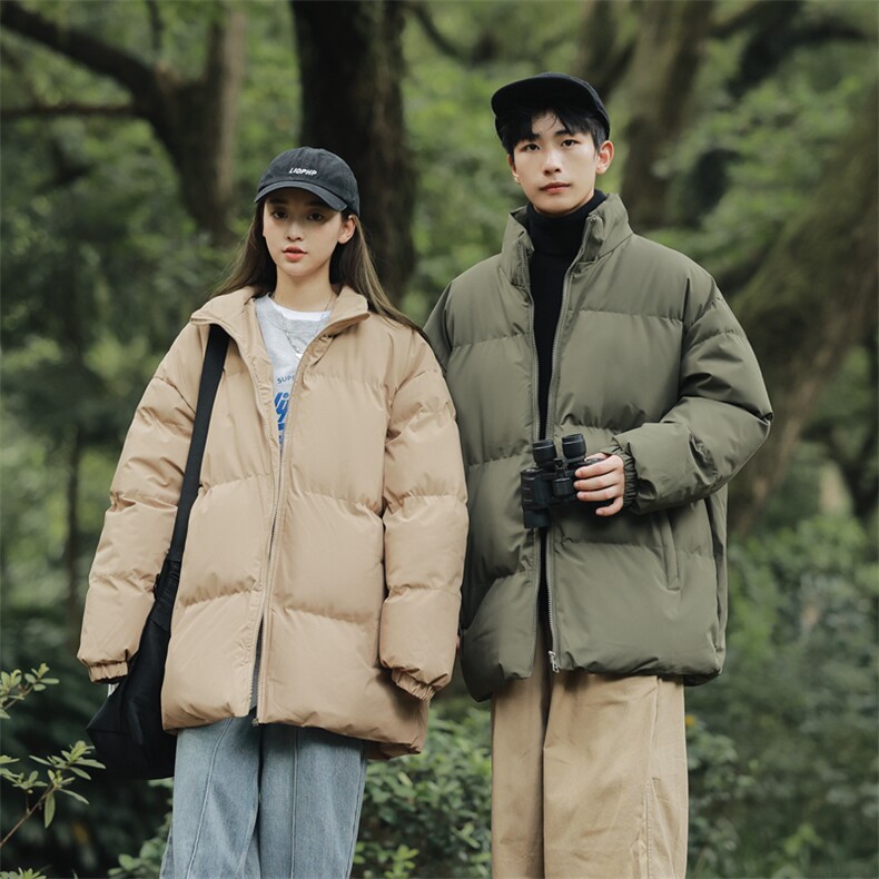 9976-P60冬季宽松情侣棉衣面包服（八个色）深度库存,男装棉衣,星座109