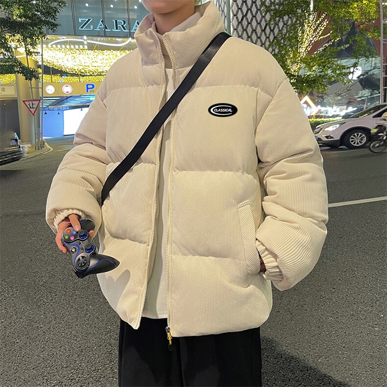 魔术贴可拆换得物二开冬季团体班服外套马甲棉服加厚校服送背包,男装棉衣,星座301D-5(原星座1415）