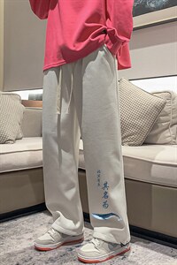 华夫格运动裤男大码抽绳休闲裤卫裤 HK78261-P35 加绒款P45图片