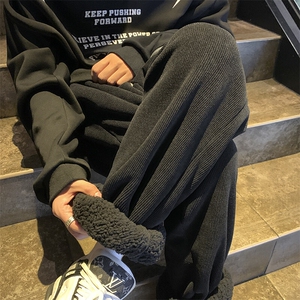 灯芯绒羊羔毛束脚裤深度库存 XZ604-KG54-P65控78图片