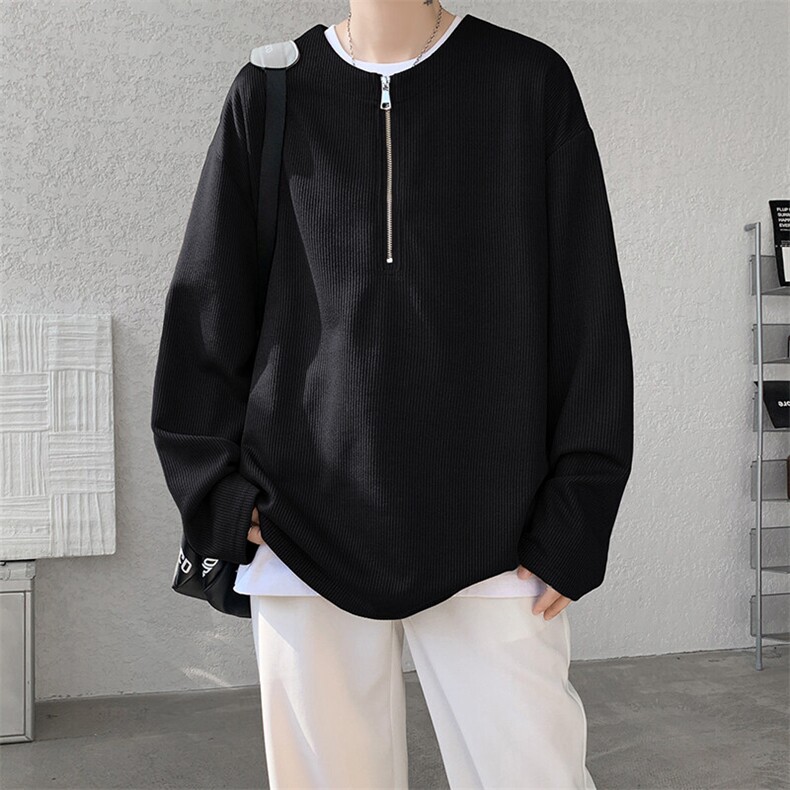 【25春现货主推】WY5508-P35特控58大码麦穗条针织慵懒T恤卫衣,男装卫衣,电商D232
