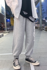 K12053-P40秋季束脚直筒运动裤男大码宽松休闲卫裤哈伦裤，男装休闲裤，电商A040