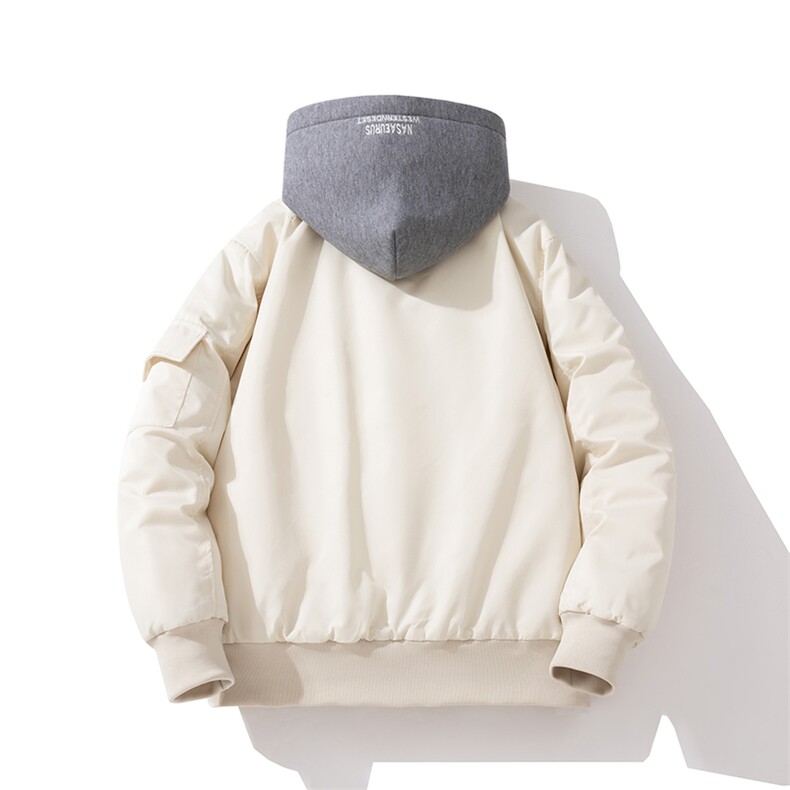 现货2色秋冬带帽情侣外套飞行服外套棉服夹克,男装棉衣,电商A105