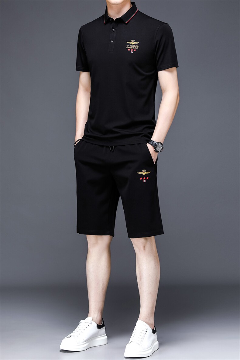 短袖套装男短裤两件套男装时尚青年百搭潮,男装休闲套装,电商B212（原钱塘6029）