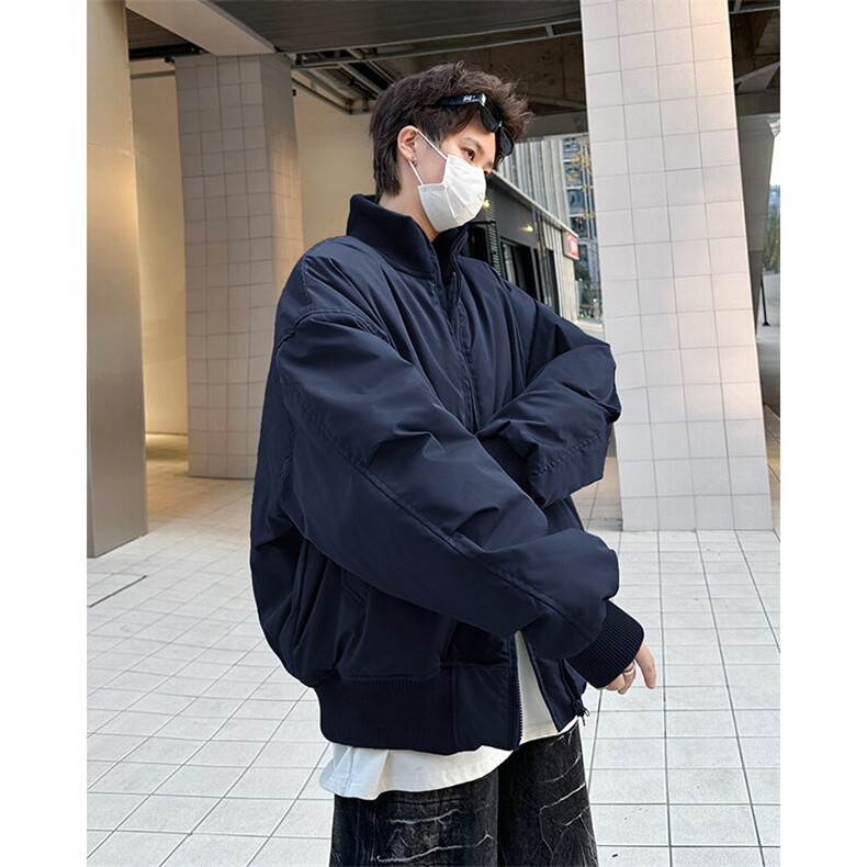 F649P93秋冬立领棒球棉服男士短宽廓形高级感冬季外套棉袄,男装夹克,星座512-6