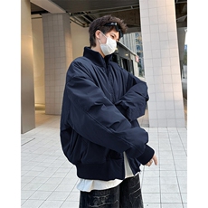 F649P93秋冬立领棒球棉服男士短宽廓形高级感冬季外套棉袄，男装夹克，星座512-6