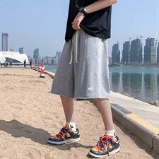 男夏季潮流时尚休闲短裤毛边裤H91P28图片