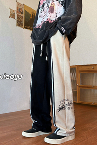 XZ616 秋季新款麂皮绒拼接休闲裤 TY395 P65控75图片