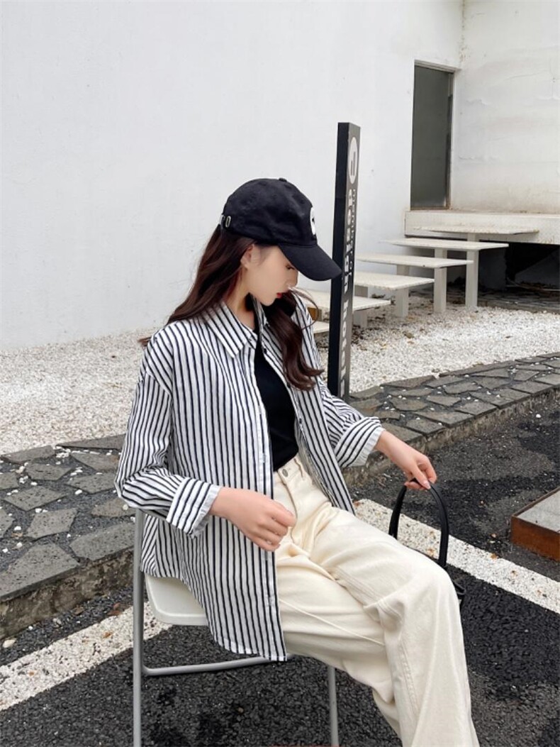 新款假两件衬衫，女装衬衫，OMY 瓯蔓意