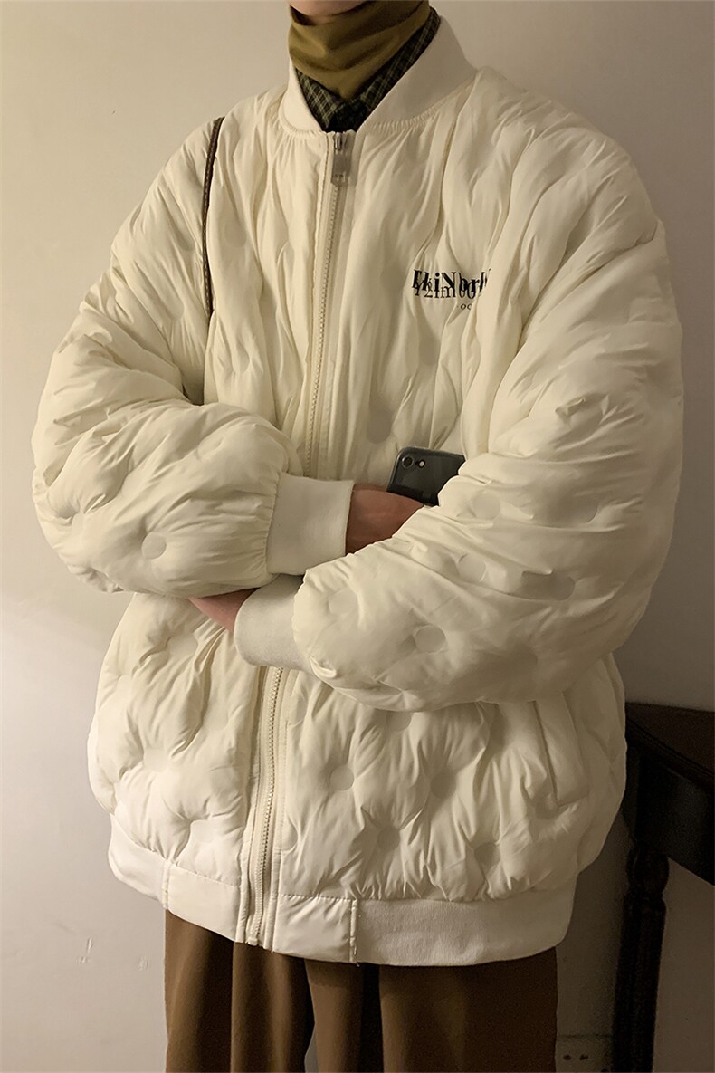 1港风定制面料宽松保暖棒球领大码M-5XL羽绒服外套8709P168控229,男装羽绒服,星座226-2