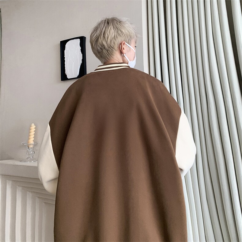 摇粒绒棒球服男大码开衫卫衣男夹克BF86099-P65,男装夹克,电商A040