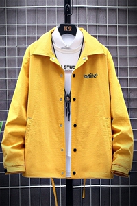 外套2021春秋季新款潮牌夹克男装韩版潮流宽松工装 A436-502-P60图片