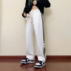 秋季青少年纯棉休闲潮牌条纹运动裤子XZ301b-2-CK627P35，女装休闲裤，星座301B-2（原A443-1）
