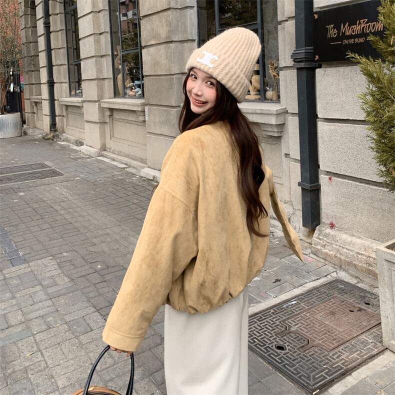 新款首上2C0281031P255K385麂皮绒90绒保暖外套,女装羽绒服,2C028